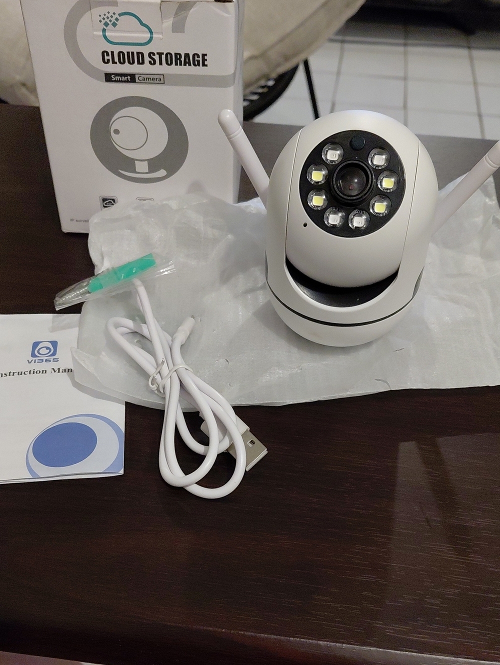 Cloud Storage WiFi Security Camera - White